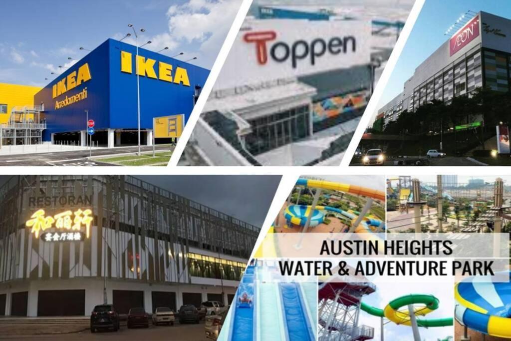 Viva Homestay @ Jb Mount Austin Ikea, Aeon, Toppen, Bubble Tea Town Johor Bahru Zewnętrze zdjęcie